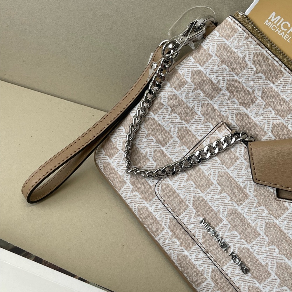 (new+tag) Michael Kors jet set large wristlet clutch plus detachable card case - Picture 7 of 12